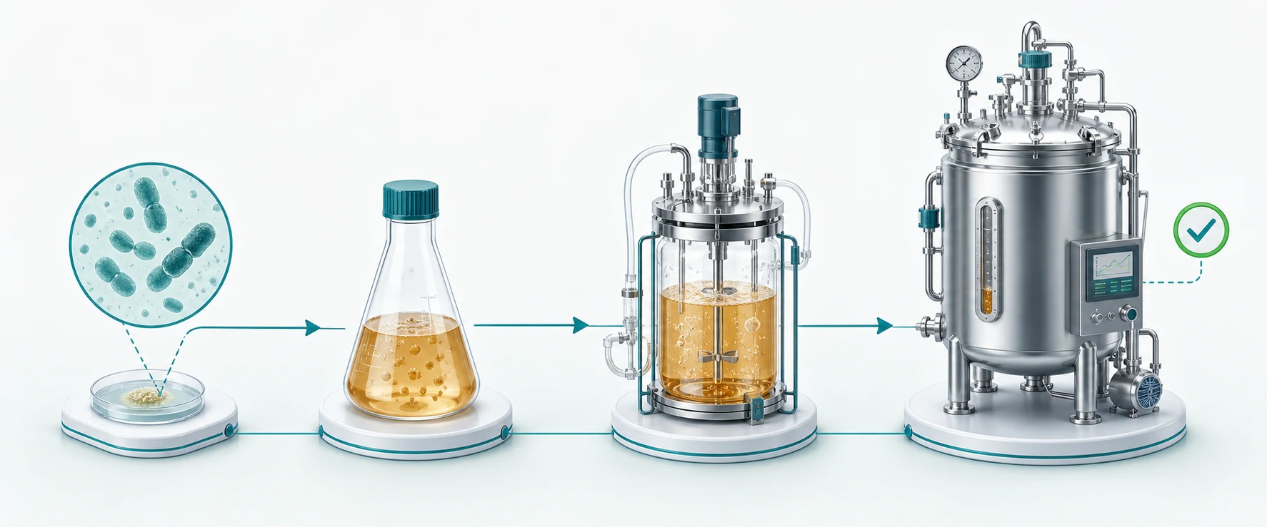 生物发酵合成技术示意