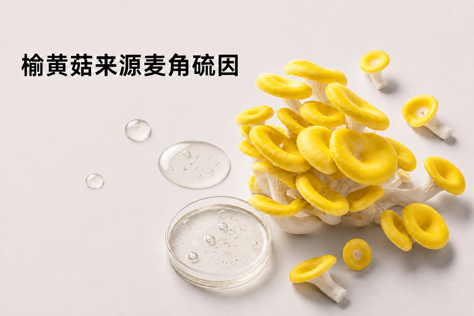 菌菇原料筛选、定量检测、培养纯化和产品标准化组成的麦角硫因定制开发流程