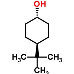反-4-叔丁基环己醇二维分子结构式